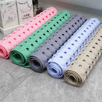 Tapis antidérapant en PVC pour salle de bain, avec ventouses puissantes et drainage creux, pour douche et baignoire, taille personnalisée, vente en gros usine
