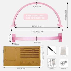 55CM <span class=keywords><strong>ongles</strong></span> chauds demi-mois LED <span class=keywords><strong>lampe</strong></span> <span class=keywords><strong>UV</strong></span> diamant <span class=keywords><strong>ongles</strong></span> Table lumière bureau anneau <span class=keywords><strong>lampe</strong></span> Salon manucure outils - Product Image 5