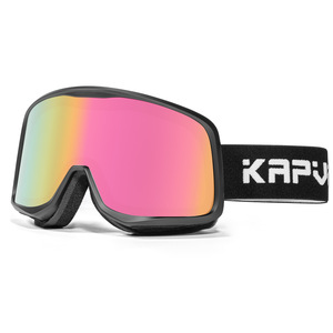 Kapvoe <b>Ski</b> Goggles Cylindrical Lens One Size Anti Fog Outdoor Sports Protection - Product Image 1
