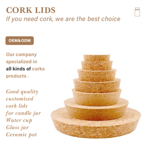 Bouchons en liège naturel avec dessus en bois pour bouteilles, qualité alimentaire, écologiques, bouchons à <span class=keywords><strong>vin</strong></span> - Product Image 2