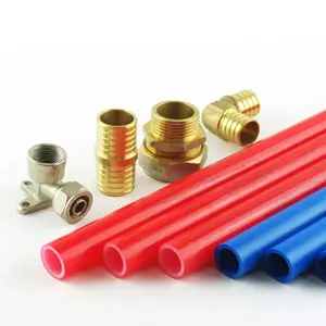 Tubo pex Flexible para suministro de agua potable, tubería de suelo radiante, color rojo, azul, blanco, para América del Norte