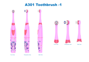 Cepillo de Dientes Eléctrico Sónico Portátil OEM de Marca Privada con Cerdas Súper Suaves y Batería para Niños - Product Image 4