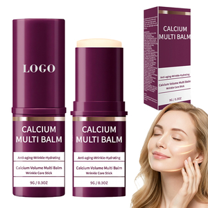 Bálsamo multiusos antiarrugas con calcio, bálsamo coreano de colágeno en barra, antienvejecimiento, hidratante, con almendra y vitamina E para labios, ojos y cuello. - Product Image 1