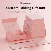 Boîte cadeau pliante à double porte de type livre personnalisée avec double carton gris, emballage cosmétique d'origine chinoise
