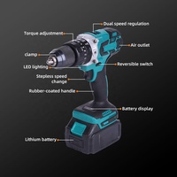 Nouvelle Conception d'Usine Perceuse Sans Fil 20V au Lithium-Ion avec Moteur Sans Balais, Mandrin Sans Clé, Vitesse Variable et Fonctionnalités Multifonctions