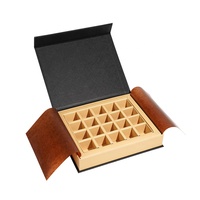 Emballage de truffe au chocolat personnalisé élégant de qualité supérieure boîte cadeau magnétique vide compartiments à manchon 2mm boîtes en papier carton mat
