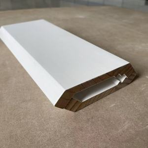 Perfil de Pino Blanco Liso Imprimado para Interiores Residenciales, Suministro al por Mayor para Proyectos de Molduras Decorativas de Pared Superior - Product Image 4