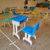 Meubles de classe réglables en hauteur par le fabricant, bureaux et chaises pour lycéens, pour usage scolaire, ensemble de bureau d'étude pour enfants