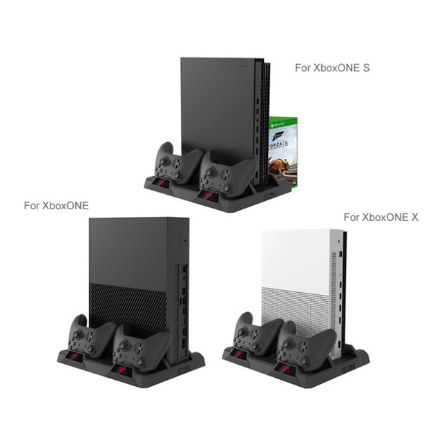 DOBE TYX-18122 Multifunction Cooling Fan for Xboxes One Dual Charging Stand Cooler Fan