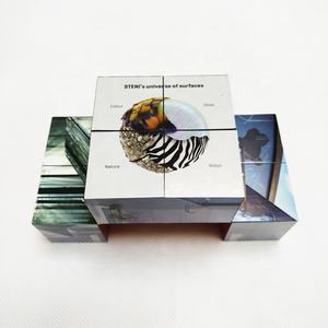 2025 OEM publicidad personalizada plegable diamante mágico plástico juguete bloque cubo imán rompecabezas - Product Image 5