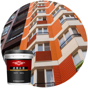 Pinturas acrílicas de <span class=keywords><strong>cemento</strong></span> mate metálico, <span class=keywords><strong>para</strong></span> pared externa, color blanco - Product Image 5