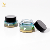 Récipient de soin de la peau personnalisé ensemble d'emballages cosmétiques flacons et pot en verre de lotion crème toner pour le visage flacon à pompe pour sérum de luxe