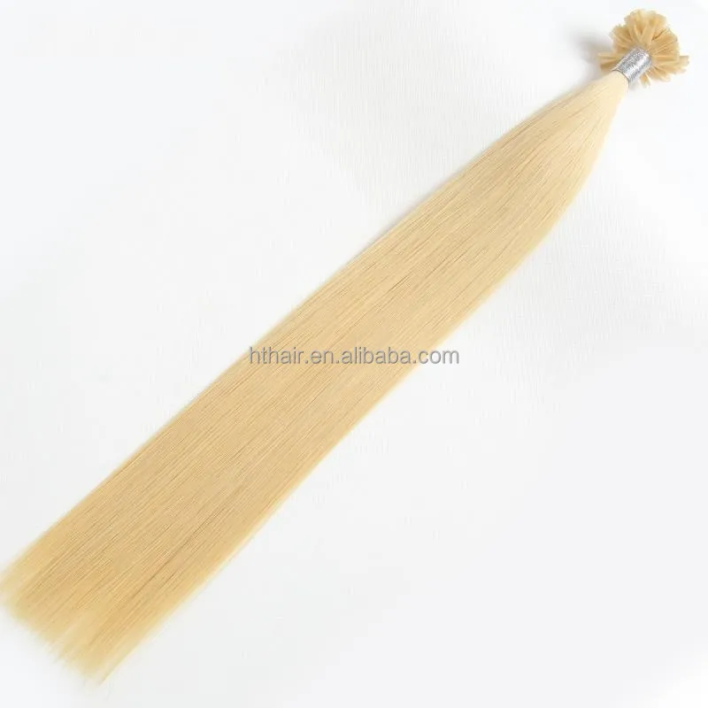 U tip 20 22 24 26 28 Inches Keratin Bonds Virgin Unprocessed Slavic Double Drawn Natural Russian Hair Extensions Sale