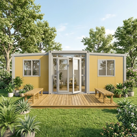 Vente directe d'usine Conteneur en acier extensible de 20 pieds et 40 pieds Maison préfabriquée Pod de couchage Hôtel Appartement Mini-maison convertie