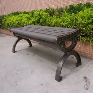 Vendita calda mobili da giardino WPC legno lungo moderno nuovo stile giardino esterno panchina parco per il tempo libero