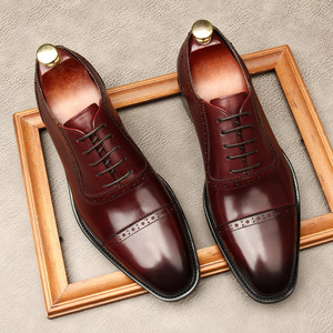 Chaussures habillées en cuir pour hommes, modèle 2026, best-seller britannique, sculptées à la main, style business décontracté, à plateforme - Product Image 3