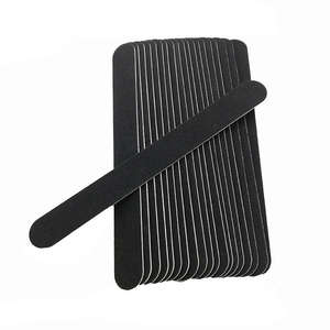 Offre Spéciale noir Ultra-mince Double face lime à ongles Salon d'art des ongles <span class=keywords><strong>tampon</strong></span> à ongles noir sable grain émeri meulage outil de polissage - Product Image 3