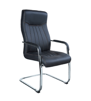 Chaise de bureau pivotante exécutive en cuir PU avec mousse et structure en fer pour la Foire de Canton 2026