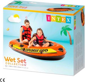 INTEX 58354 58355 58356 PLAY SERIES <span class=keywords><strong>EXPLORER</strong></span> PRO BATS 50/100/200 Extérieur Famille Portable Pliant <span class=keywords><strong>Gonflable</strong></span> <span class=keywords><strong>Bateau</strong></span> De Pêche Kayak - Product Image 6
