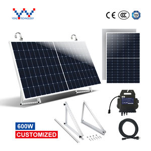 Yonz ชุดพลังงานแสงอาทิตย์เสียบเล่นสวนระเบียง 600W ติดตั้งง่ายระบบพลังงานแสงอาทิตย์พร้อมอินเวอร์เตอร์ไมโครนอกตาราง - Product Image 3