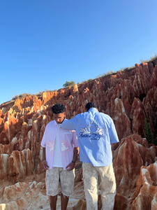 Yingling Chất lượng cao Ngắn Tay áo thời trang dạo phố cổ điển thêu Mans Boxy phù hợp với nút lên mùa hè tùy chỉnh áo sơ mi nam - Product Image 6