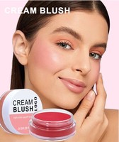 Palet Blush Vegan 13 Warna Pigmentasi Tinggi, Riasan Pipi Cantik, Label Pribadi, Logo Kustom, Krim Blush Vegan