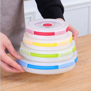 Loncheras Bento de Silicona, Gran Capacidad, Portátiles, Aptas para Microondas, Plegables, Contenedor de Almacenamiento de Alimentos para Camping, ¡Gran Venta! - Product Image 2