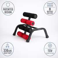 Table d'inversion compacte robuste 330LBS avec cadre en acier pliable et rouleaux de massage pour soulager les douleurs dorsales