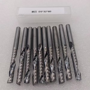 Fraises en carbure de tungstène pour le traitement de l'aluminium Fraises en bout à cannelure unique Fraises CNC Freze Bits Single Flute Router Bits - Product Image 5