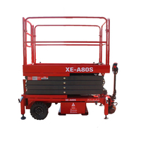 Plateforme de travail aérienne électrique 500 kg 1000 kg, support de levage électrique et de déplacement, table élévatrice à ciseaux électrique semi-électrique en vente