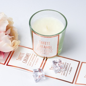 Etiquetas adhesivas de vinilo con impresión personalizada para velas, pegatinas de advertencia con logo de artículos dañinos - Product Image 2