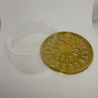 Boîte d'emballage alimentaire en blister PET transparent, conteneur en plastique jetable de qualité alimentaire recyclable pour les fêtes, les mariages, les anniversaires, la restauration