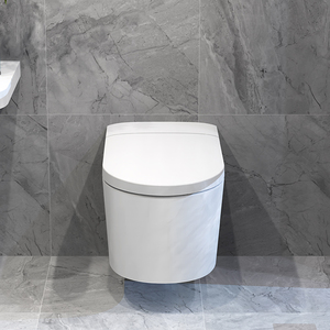WC intelligent mural dissimulé avec couvercle automatique, siphon de drainage à siphon P, chasse d'eau à jet, siège chauffant inclus ZY051 - Product Image 2