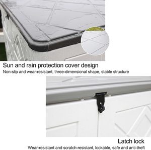 Factory Wholesale <strong>Backyard</strong> Plastic Resin White Multi Color Optional Garden Outdoor <strong>Storage</strong> Shed Kid Bin <strong>Unit</strong> for Patio Furniture - Product Image 4