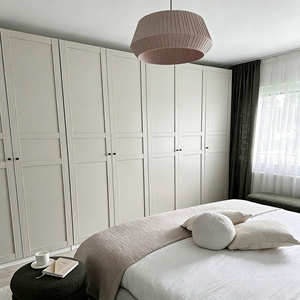 BALOM Customized Modern Shaker Style White <b>Wardrobe</b>, Spacious Storage Bedroom Furniture for Bright Room Ardrobe - Product Image 6