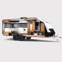 AU Standard 4X4 tout-terrain Camping voyage remorque 21 pieds Camping-car de luxe caravane à vendre