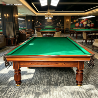 Mesa de Billar Rusa de 12 pies Stellarway Manufacturer con Pizarra Azul Jiujiang, Cojín de Acero y Madera Sólida - Venta al por Mayor de Fábrica, Personalización OEM