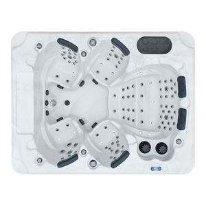 2025 Bigeer estilo moderno precio de fábrica 2017 acrílico blanco Whirlpool <span class=keywords><strong>Balboa</strong></span> al aire libre Spa bañera de hidromasaje rectángulo escurridor independiente - Product Image 4