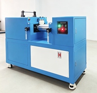 Mélangeur de caoutchouc à deux rouleaux XK-160 pour laboratoire, vitesse variable à fréquence variable avec certification CE