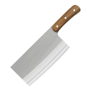 Wholesale price 7.7 Inch kitchen utensils Stainless Steel Cleaver knife Pakka Rose Wood Handle Kitchen Slicing Cleaver Knife