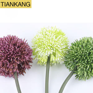 Fleurs artificielles en gros, fleurs d'<span class=keywords><strong>allium</strong></span> artificielles, boule de fleurs en plastique - Product Image 1