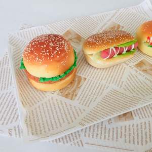 Papel para Envolver Alimentos con Logotipo y Tamaño Personalizados, Papel Encerado de Grado Alimenticio para Envolver Hamburguesas y Embutidos al por Mayor - Product Image 3