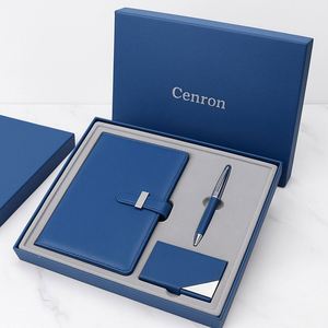 Caja de Regalo Corporativa Personalizada para Clientes, Combo de Cuaderno y Bolígrafo con Tarjetero, Precio al por Mayor - Product Image 3
