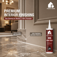 Feidu's Home MSSealant |   Dapat Dicat, Tidak Mengotor untuk Permukaan Batu, Ramah Lingkungan & Tahan Jamur, Untuk Penggunaan Interior