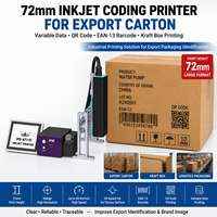 Imprimante de codage à jet d'encre industrielle 72 mm pour l'impression de codes QR, de codes-barres EAN-13 et de données variables sur cartons d'exportation et boîtes en kraft - IPS-6711