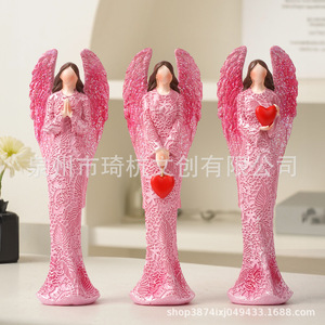 Figuras de Ángeles de Resina, Estilo Nórdico, Decoración para el Hogar, Sala de Estar, Dormitorio, Escritorio, Artesanía Artística, Regalo Decorativo - Product Image 2