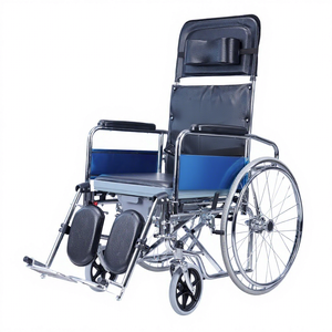 Silla de Ruedas Manual KS de Acero y Aleación de Aluminio, Reclinable, con Asiento Cómodo, Ayuda de Movilidad para Personas Mayores - Product Image 1