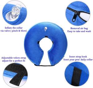 Collarín inflable para perros para recuperación postoperatoria, alternativa al collarín tipo donut para cuello, collares, correas y arneses para mascotas. - Product Image 5