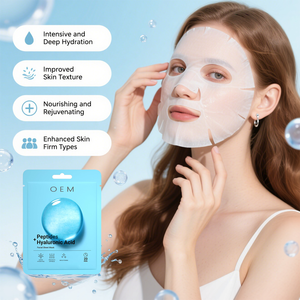<span class=keywords><strong>Masque</strong></span> en tissu réparateur, apaisant, <span class=keywords><strong>hydratant</strong></span>, blanchissant et anti-âge au complexe de peptides et d'acide hyaluronique OEM - Product Image 3