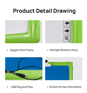 Classic Smart Electronic Whiteboard USB <strong>Interface</strong> 20-Touch Screen Conference <strong>Class</strong> Whiteboard Plastic Interactive Board - Product Image 5